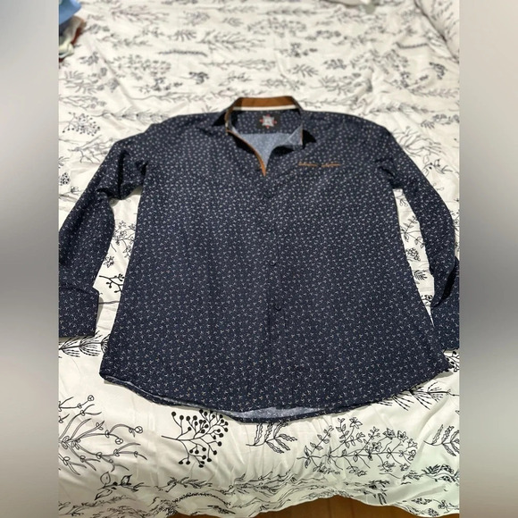 TM Exposure‎ Men's Large Button Down Long Sleeve Shirt - Picture 5 of 13